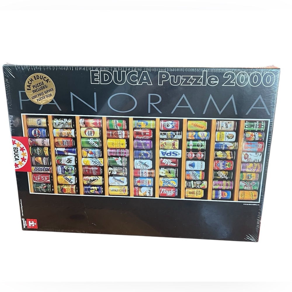 NEW / Wrapped EDUCA‎ Puzzle 2000 Piece Panorama - Soft Cans - 11053